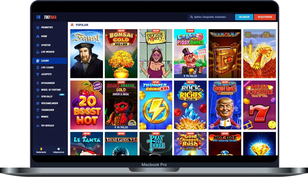 Tikitaka Casino Gokkasten Selectie